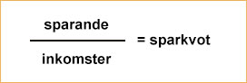 sparkvot-berakning